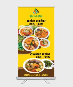 Standee Cuộn Nhôm Chân Inox 80x200cm