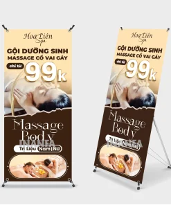 Chân standee X cường lực
